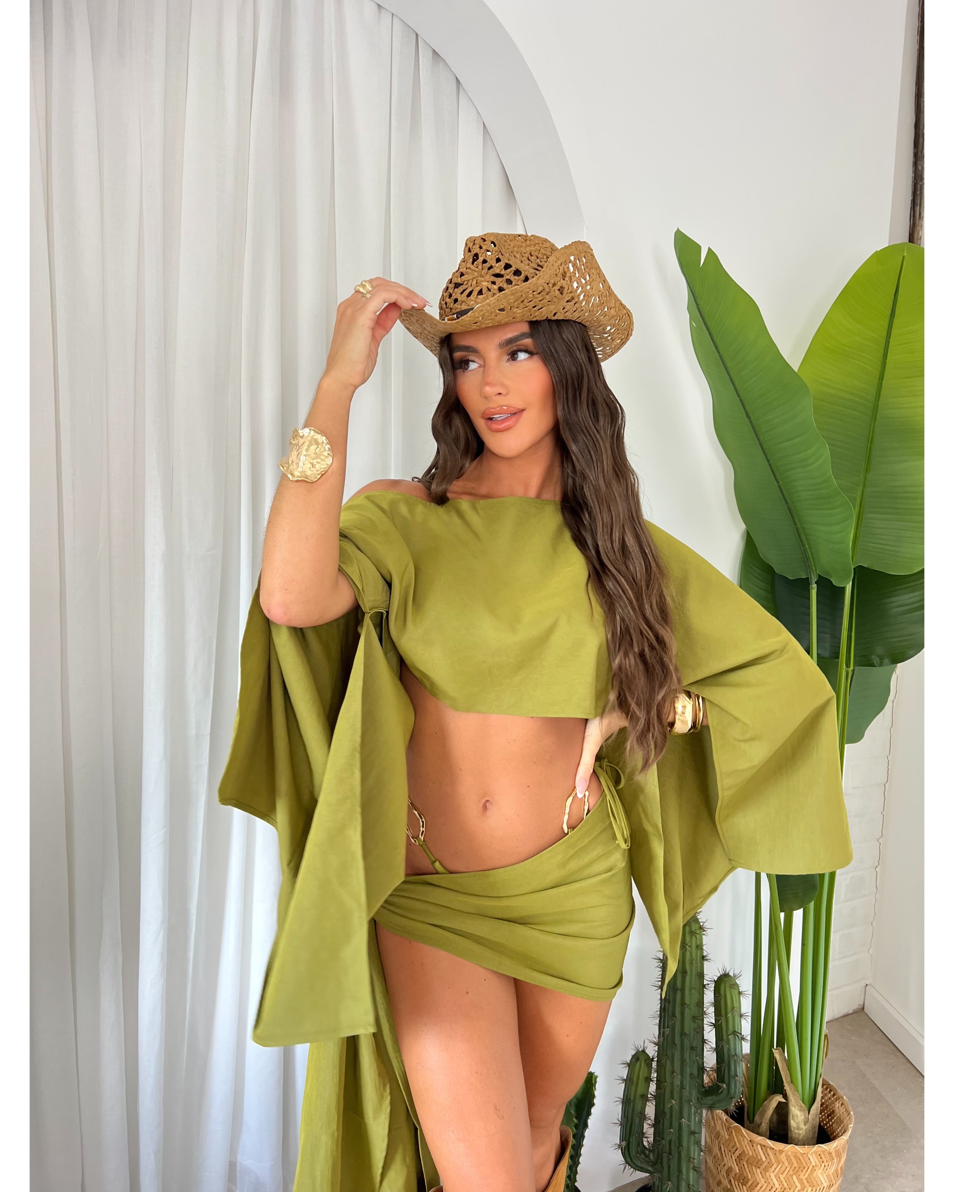 The ‘CHARA’ co-ord in olive green