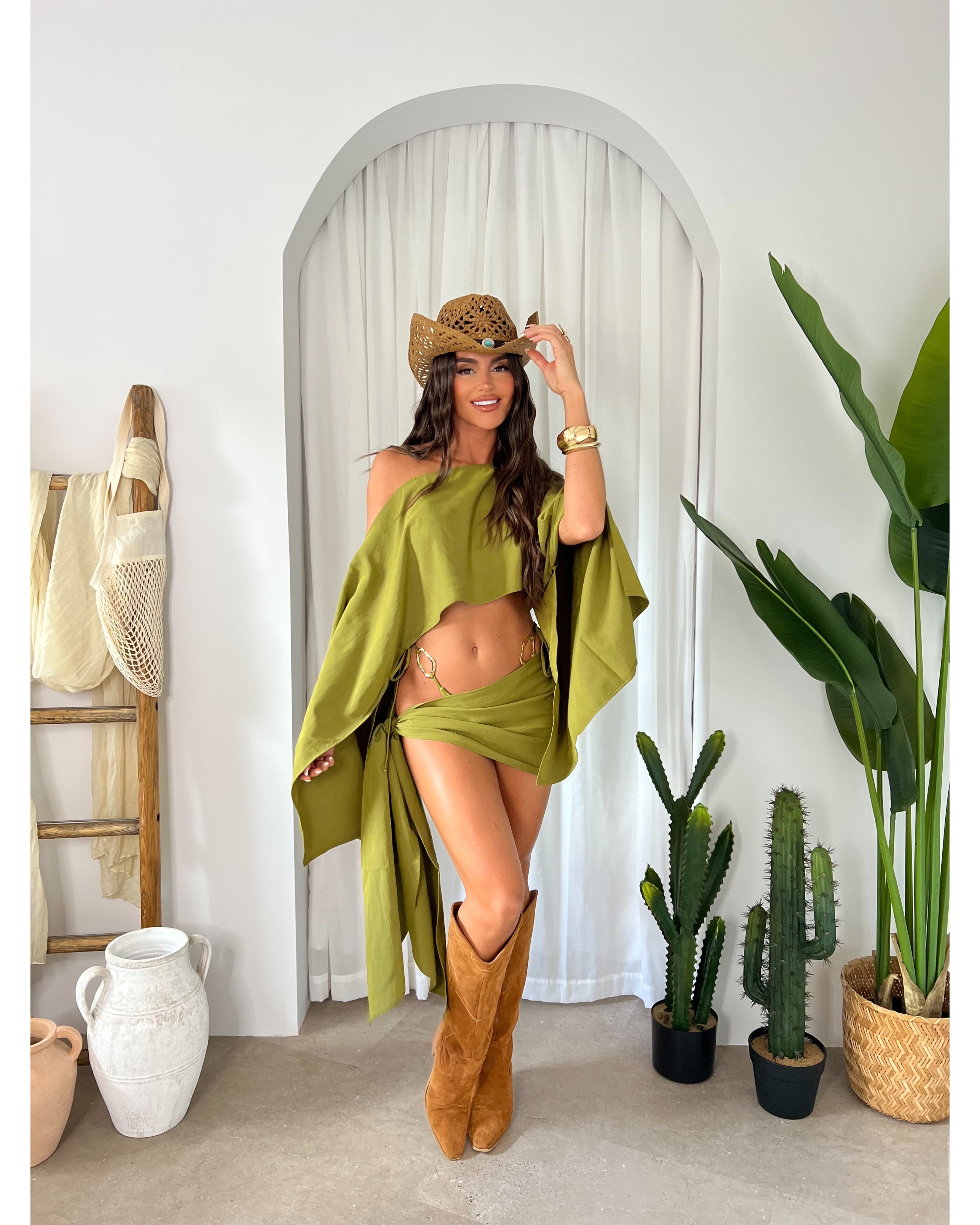 The ‘CHARA’ co-ord in olive green